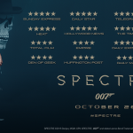 Spectre poster showing Monday release date