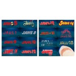 Images of all 19 films from the Jaws franchise,recreated for promotion of Back to the Future day
