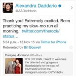 Alexandra Daddario tweet screen shot