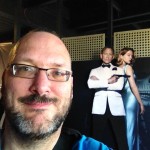 Photobomb of Bill and Spectre stand