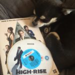 Chihuahua with the book and film High-Rise collection