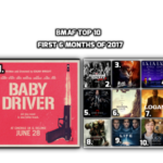 Film posters of the top 10 films of the first half of 2017 for our blog