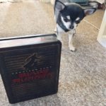 Chihuahua with Blade Runner DVD
