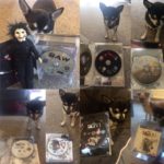 Chihuahua with Saw movies on DVD
