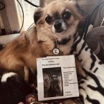 Teddy with our ticket